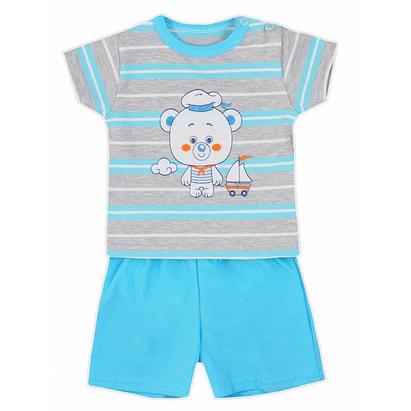 BOBAS SAILOR summer set 80 the size of 3835 turquoise