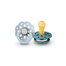 BIBS Boheme pacifier Baby Blue/Island Sea 6-18m., 2pcs.