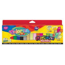 COLORINO CREATIVE Plasticine 18 colors (mixed colors gold, silver, shiny, neon, sparkling + 6 main colors), 57424PTR