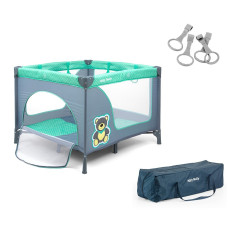 MILLY MALLY Playpen FUN Mint Bear 100x100cm