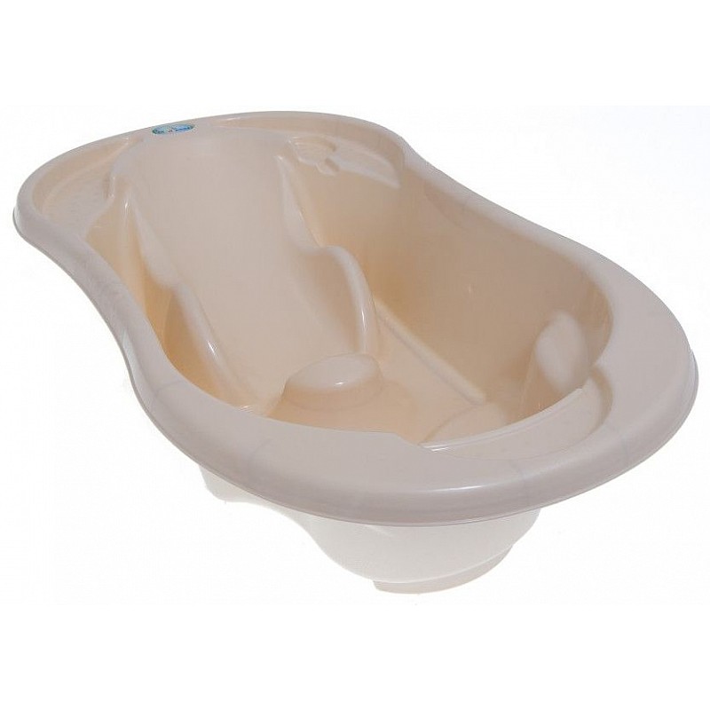 TEGA BABY KOMFORTAnatomical baby bath with plug TG-011 pearl beige