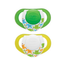 CHICCO Silicone Soother Compact 6-12m. (2pcs) , 74832.41