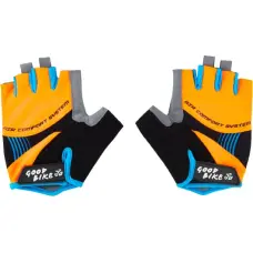 Bottari Bicycle gloves "FACTOR", adult, size: S, orange/blue