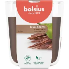 Bolsius Svece arom. stikla gl. True Scents &Oslash;97x85mm oud wood
